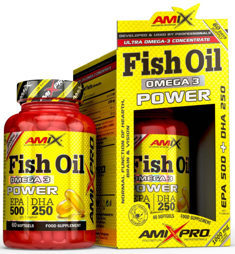 Omega 3 Amix Fish Oil Power 60 kapszula