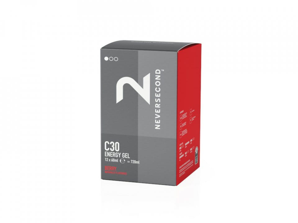 NEVERSECOND Energy Gel C30 Berry 60 ml | 12 tasakos doboz